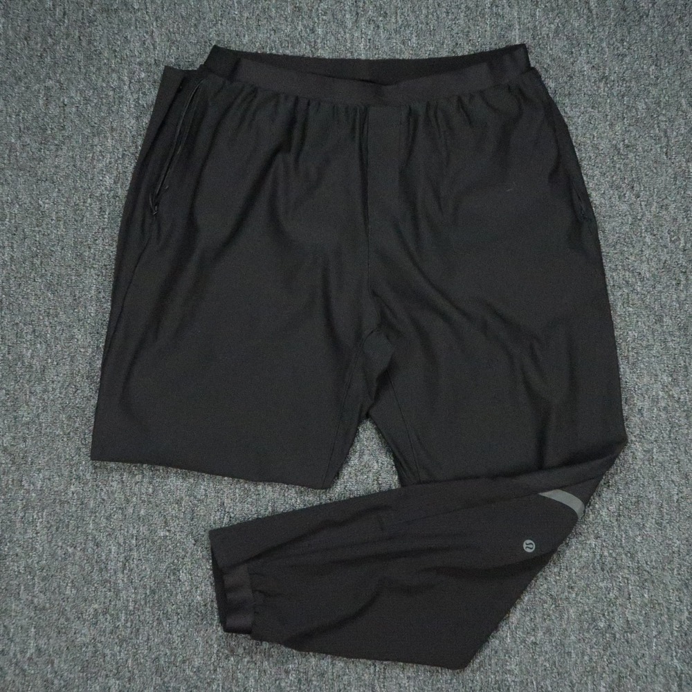 Lululemon Pants Mens XL Black Reflective Running Jogger Athletic Stretch Trainin